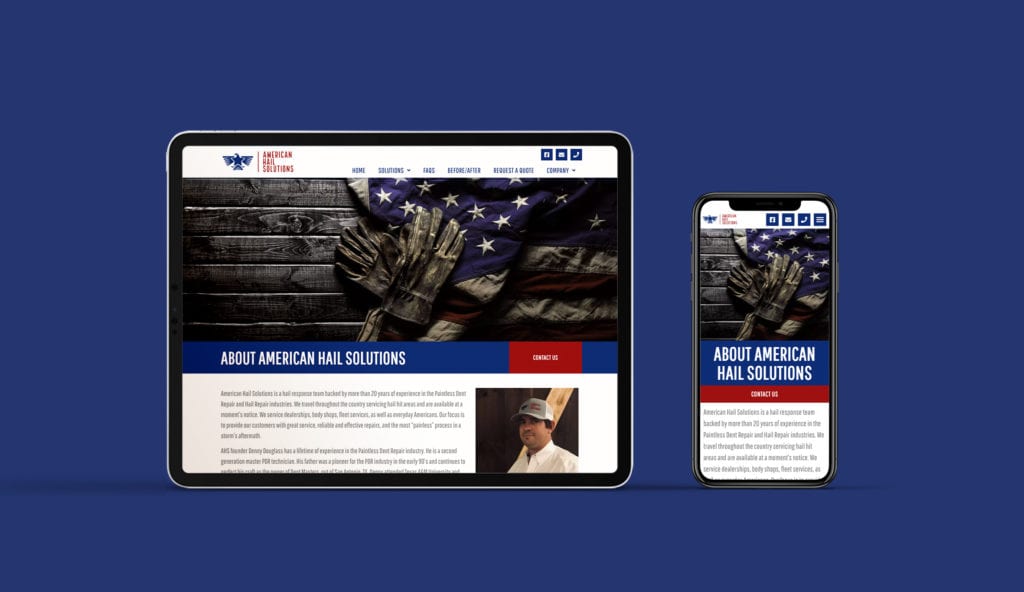 American Hail Solutions 2 AHS Web TabletPhone
